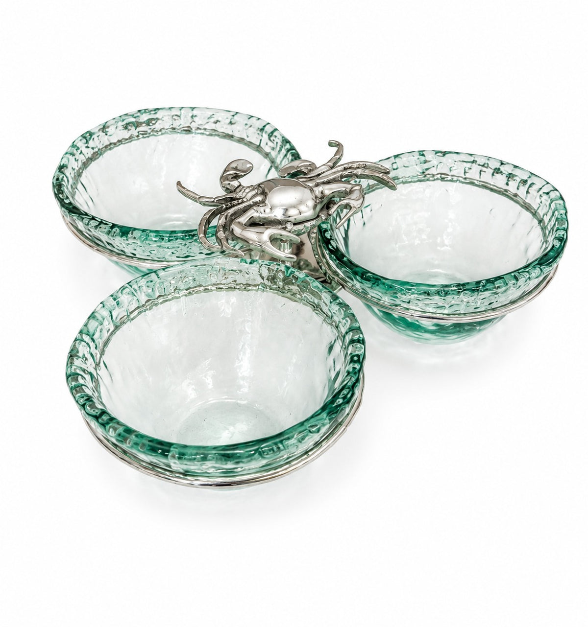 Triple Glass Nut Bowl - Summer Shapes