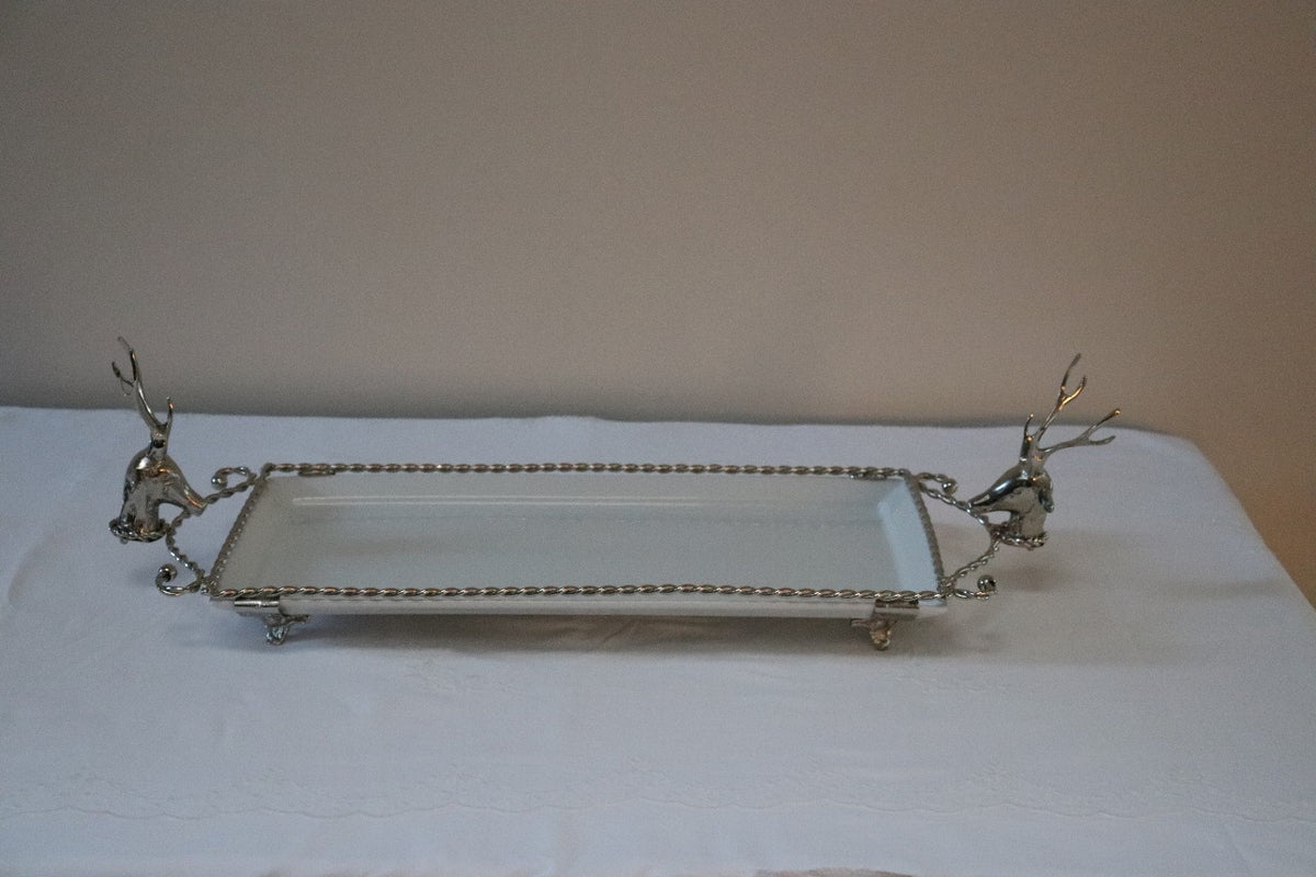 Rectangle Deer Porcelain Twisted