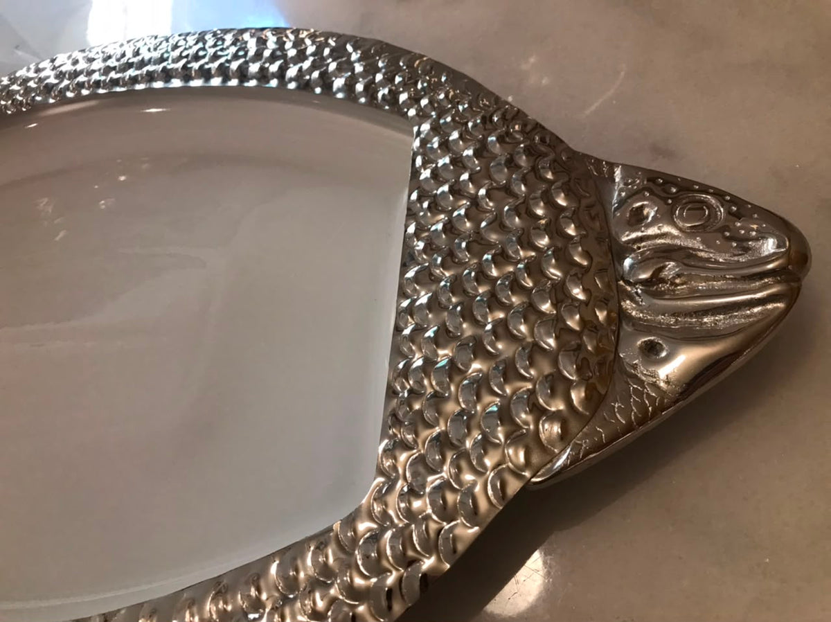 Oval Fish Scale Porcelain
