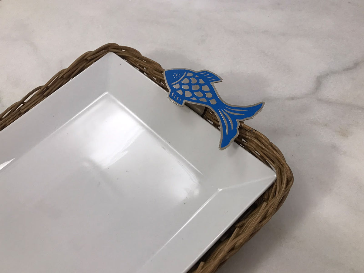 For the Rectangle Lovers - Set of 5 Elegant Rivage Pieces - Porcelain Bamboo