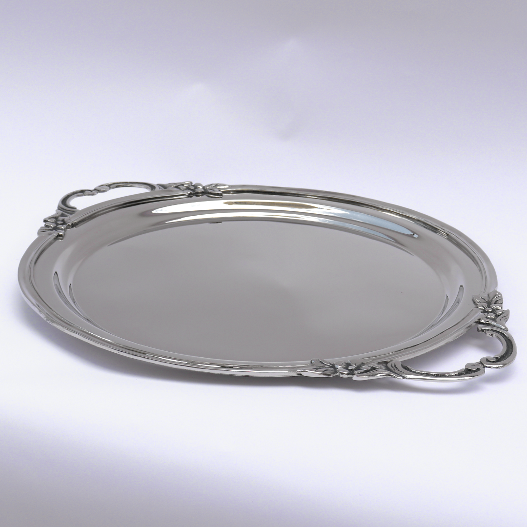 Flat Round Service With hands - Simple Royal