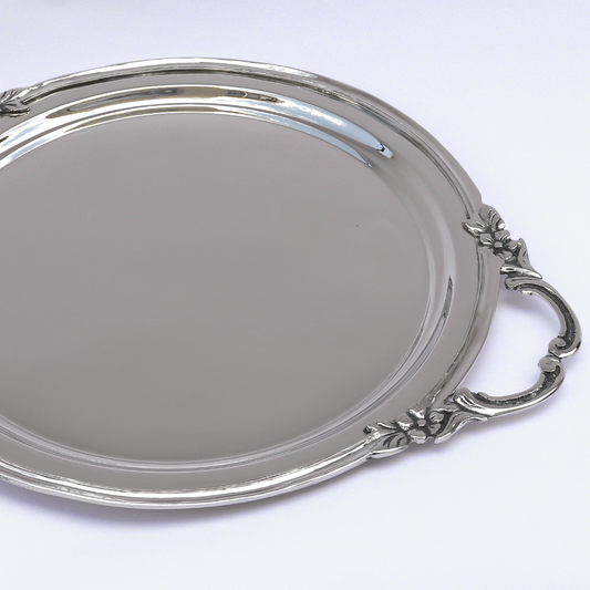 Flat Round Service With hands - Simple Royal
