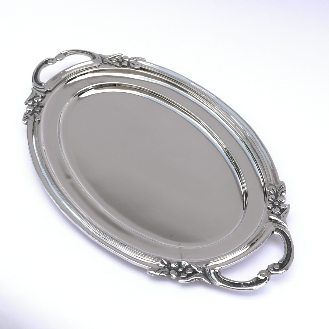 Oval Service With Hands - Simple Royal