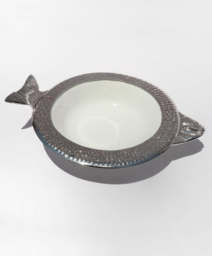 Round Fish Scale Porcelain