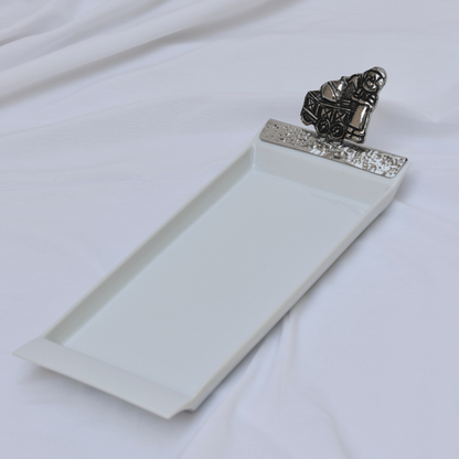Porcelain clip platter