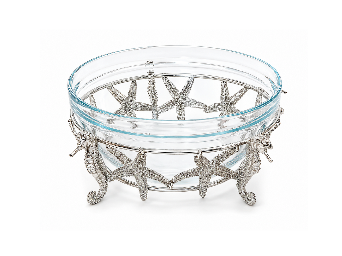 Deep Glass Bowl Summer Shapes