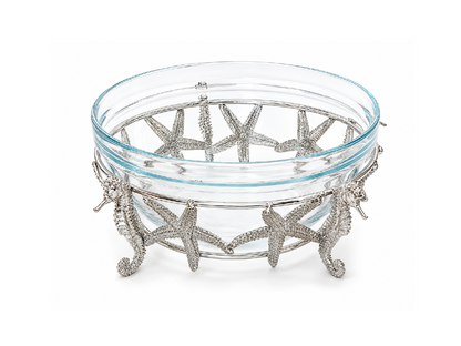 Deep Glass Bowl Summer Shapes