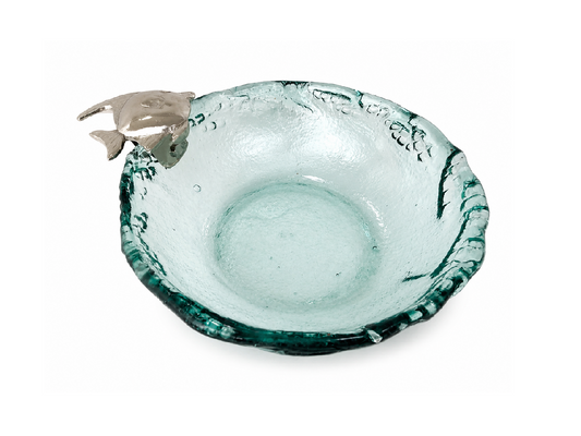 Transparent Deep Round Glass Bowl - Summer Shapes