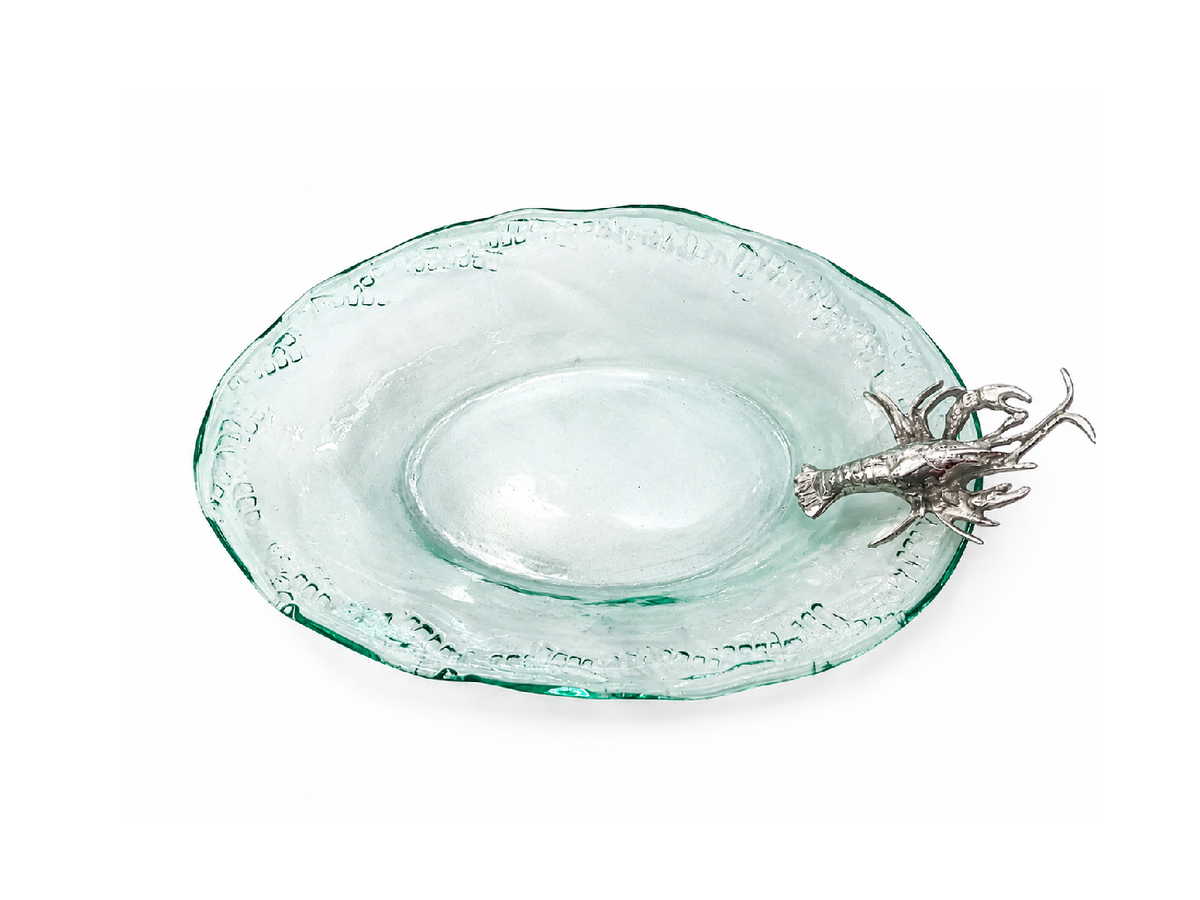 Transparent Oval Glass Bowl - Summer Shapes - Size 40
