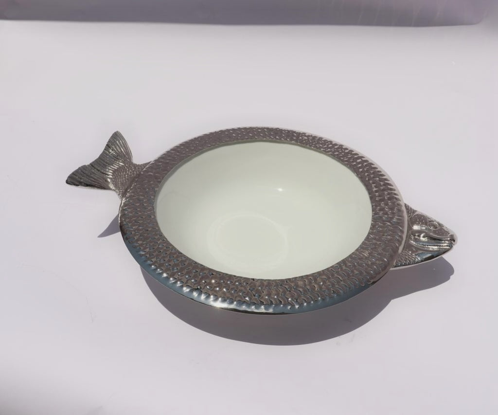 Round Fish Scale Porcelain