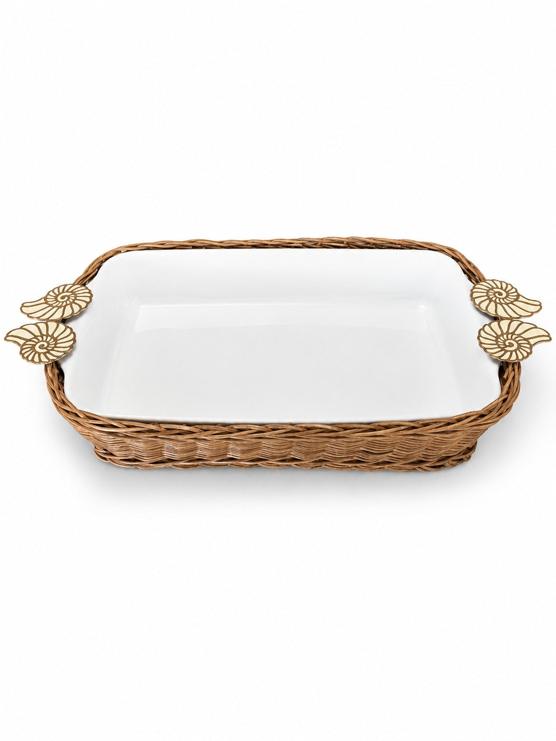 For the Rectangle Lovers - Set of 5 Elegant Rivage Pieces - Porcelain Bamboo