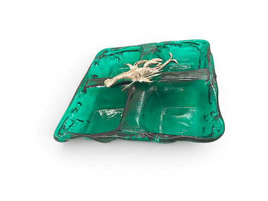 Green Square Glass Bowl - Summer Shapes