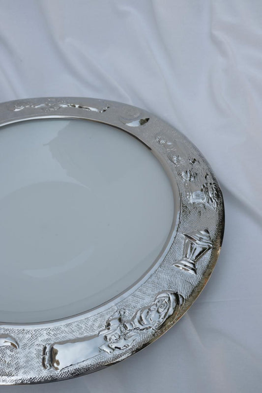 Round Porcelain With Mshraty Frame