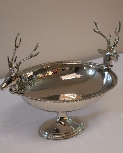 Oval Bowl Deer Twisted