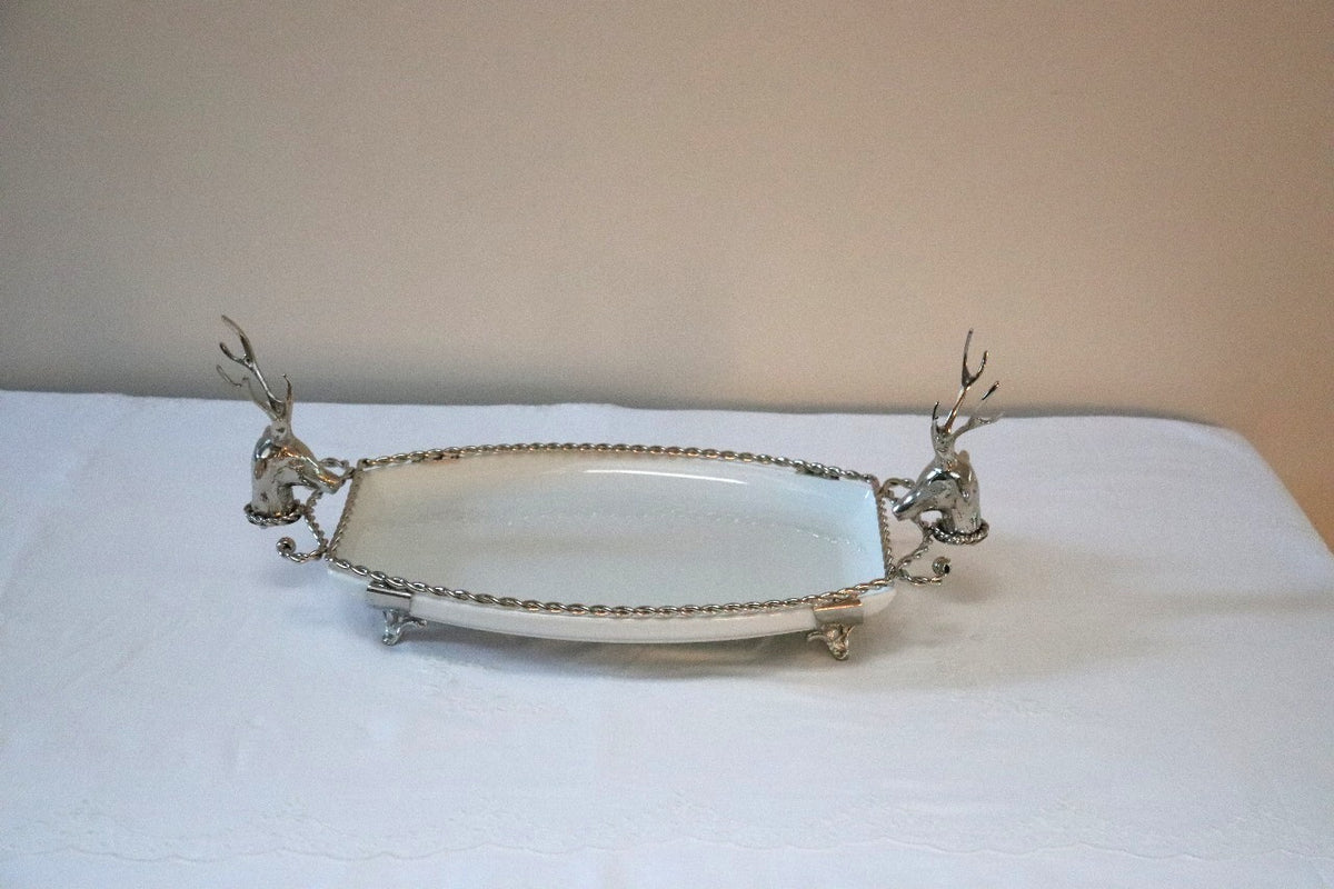 Cutting Oval Deer Porcelain Twisted