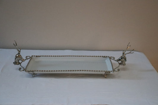 Rectangle Deer Porcelain Twisted