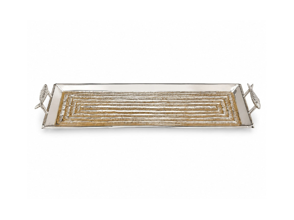 Rectangle Linear Service Fish Hands
