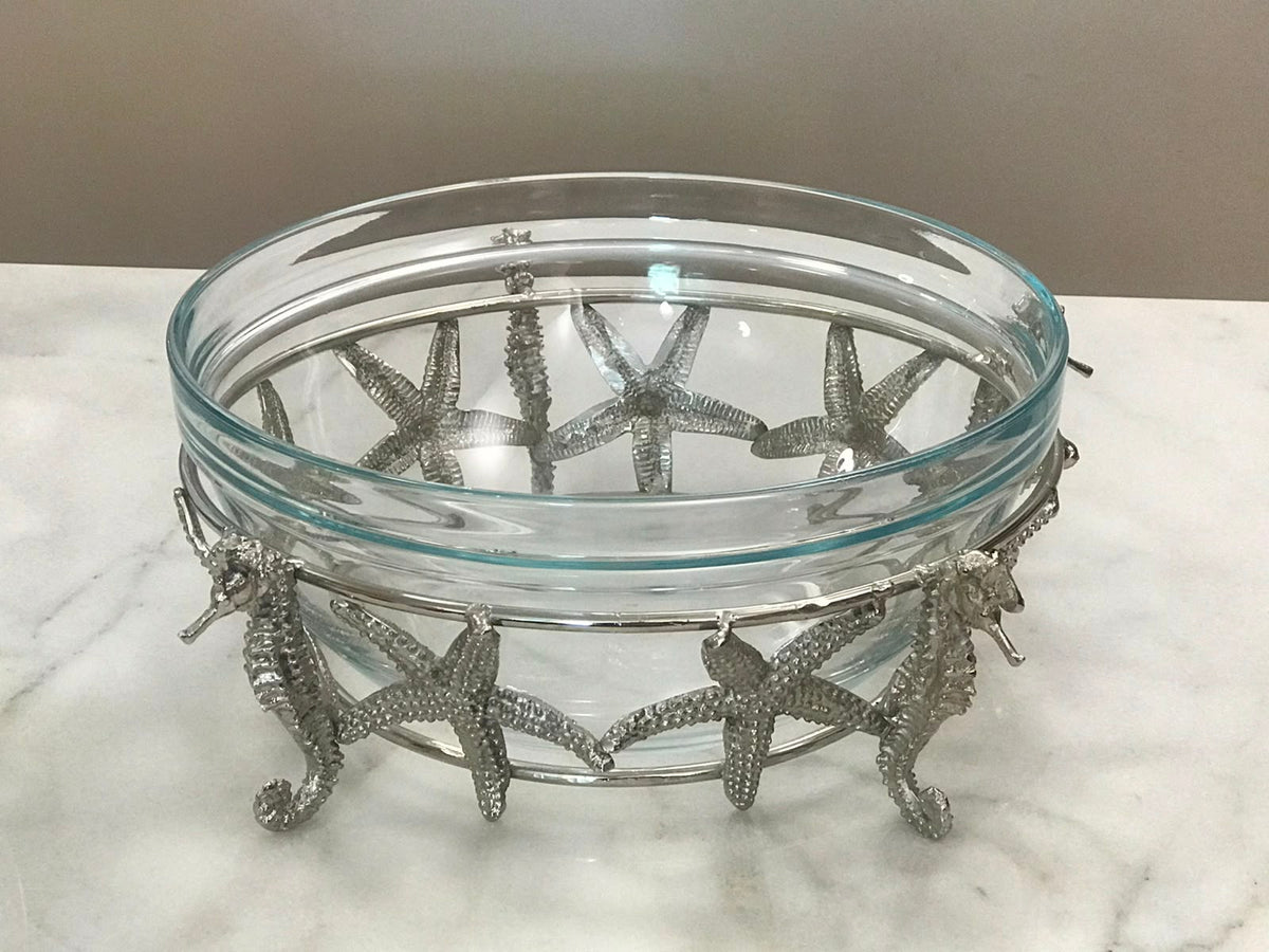 Deep Glass Bowl Summer Shapes