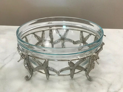 Deep Glass Bowl Summer Shapes