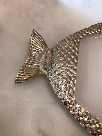 Oval Fish Scale Porcelain