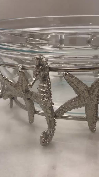 Deep Glass Bowl Summer Shapes